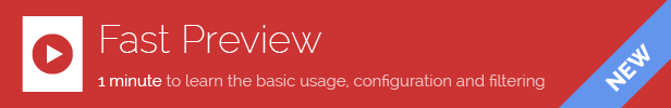 Fast Preview - 1 minute to learn the basic usage, configuration and filtering - new